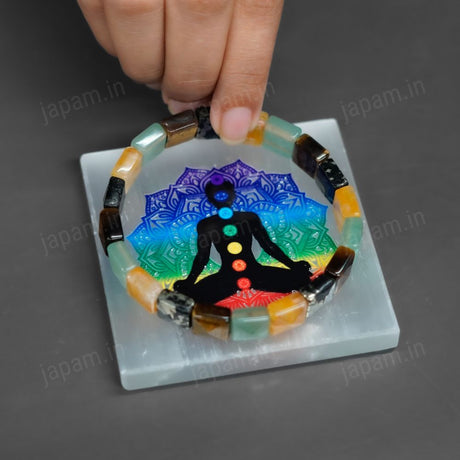 Chakra Balance Selenite Plate