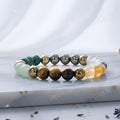 Dhanlabh Band with Pyrite, Tiger Eye, Citrine, Aventurine, Sphatik & Jade Beads