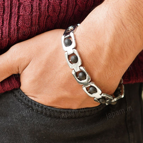 Silver Plated Essential Karungali Bracelet