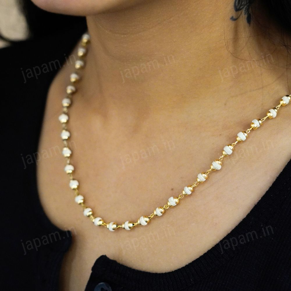 Gold Plated Tulsi Mala