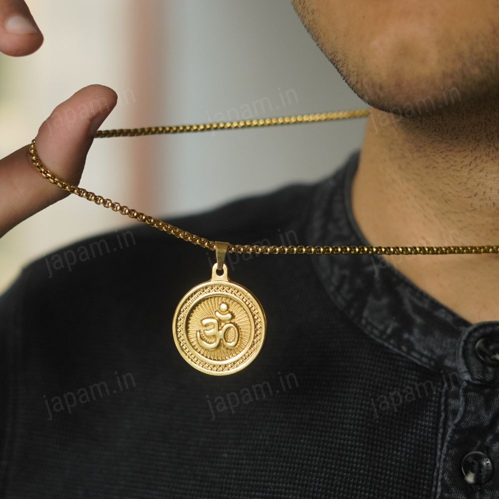 Gold Plated Divine Om Necklace