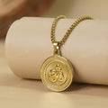 Gold Plated Divine Om Necklace