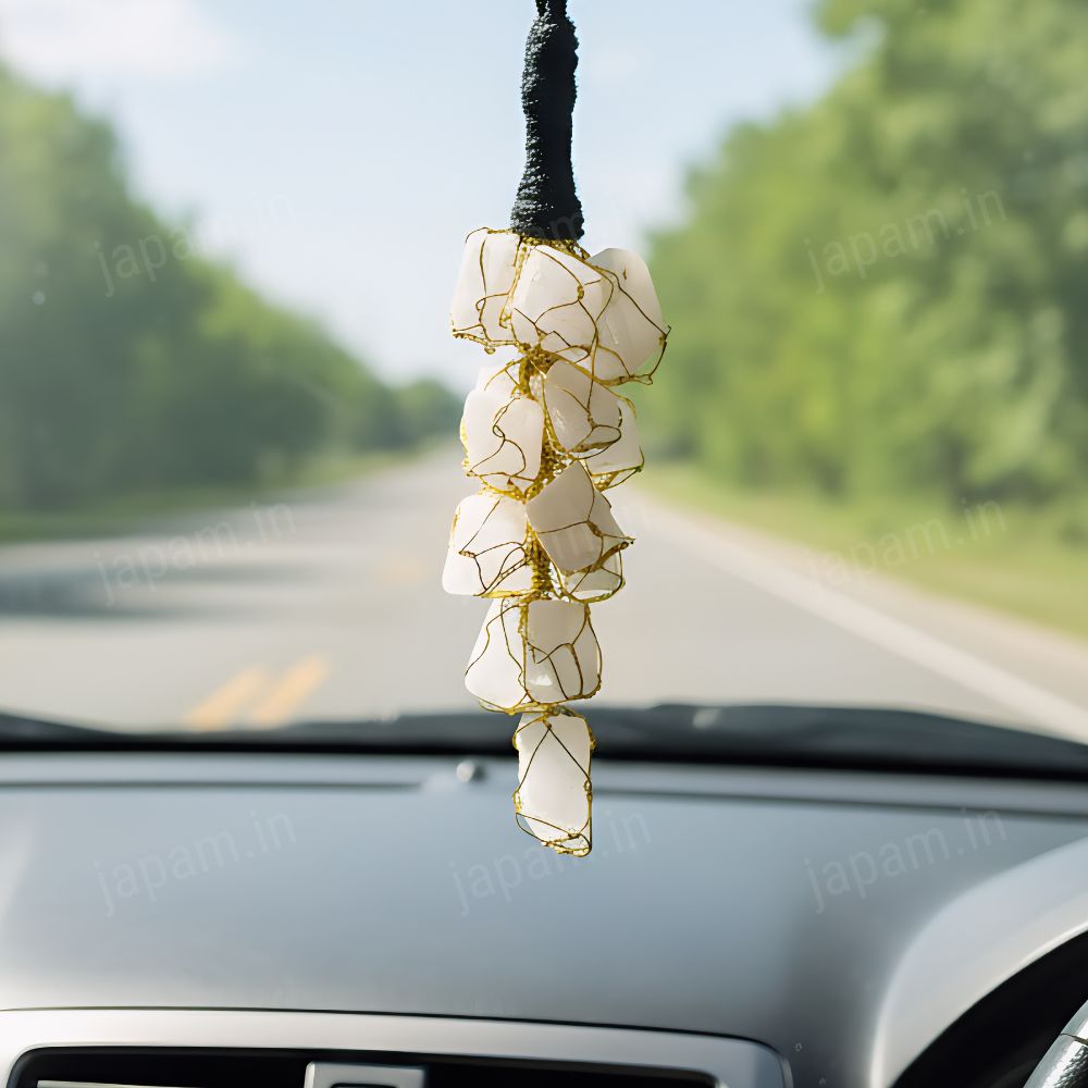 Raw Selenite Hanging Charm