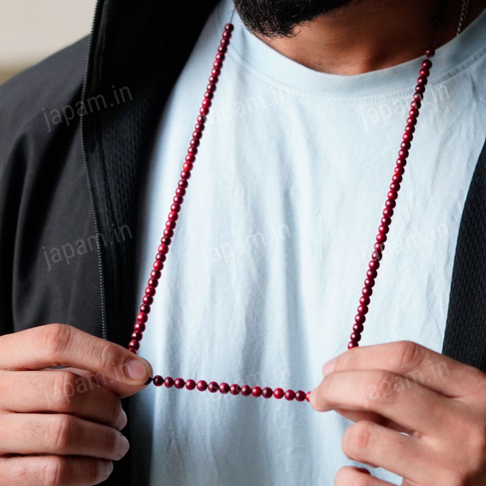 Red Sandalwood Jaap Mala - 108+1 Beads