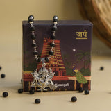 Silver Plated Shanmukha Karungali Necklace