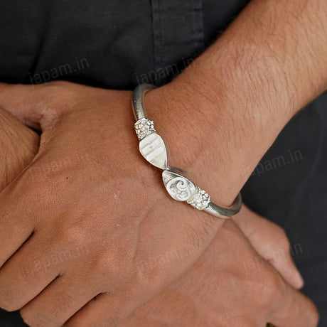 Silver Plated Vel Kada