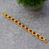 Gold Plated Essential Rudraksha Bracelet